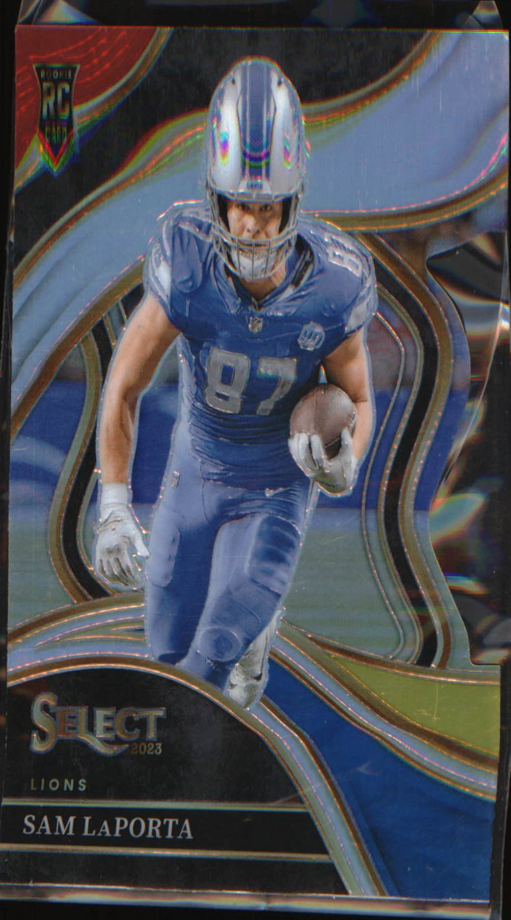 2023 Panini Select Red and Blue Prizms Die Cuts #221 Sam LaPorta Rookie RC