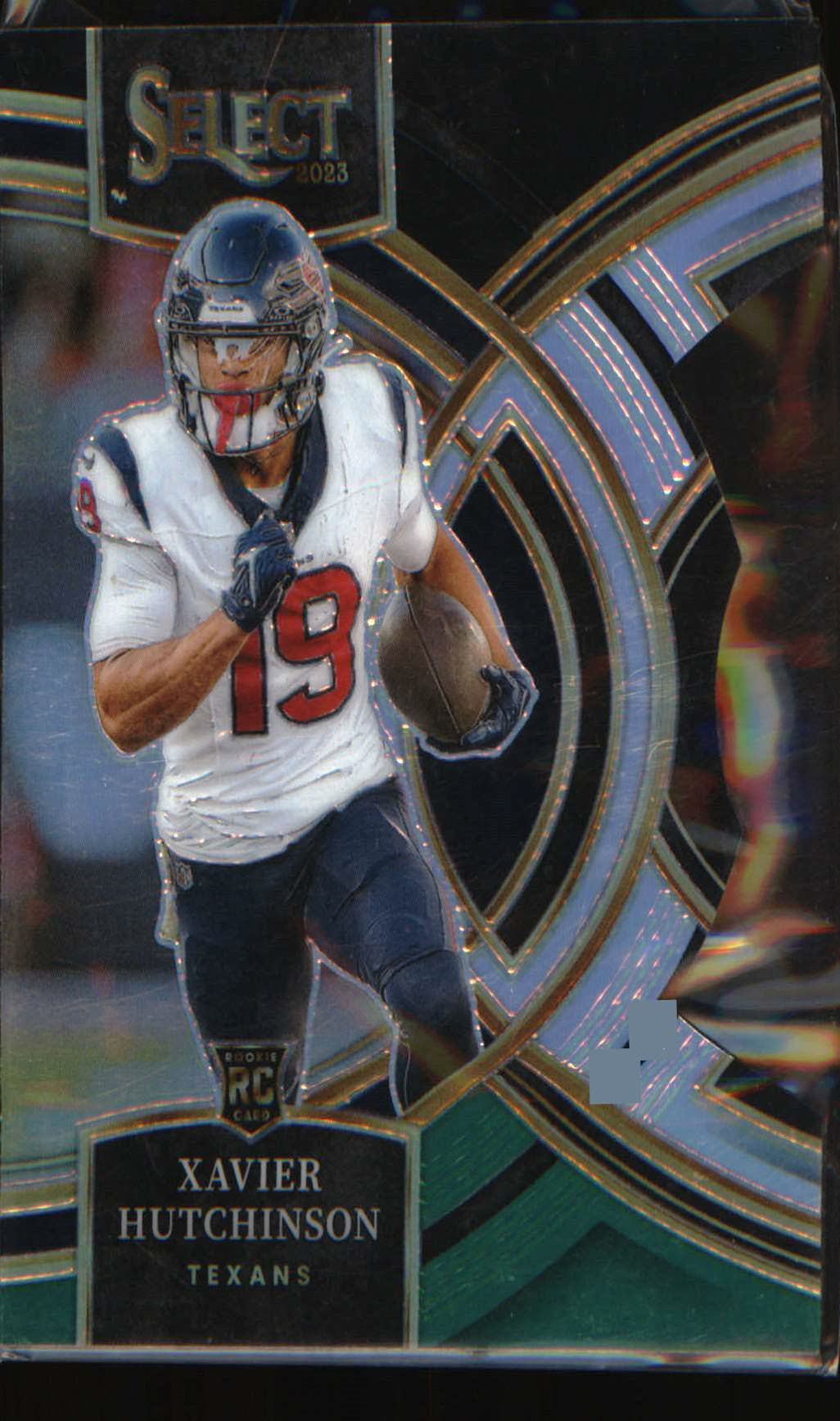 2023 Panini Select Black and Green Prizms Die Cuts #154 Xavier Hutchinson RC