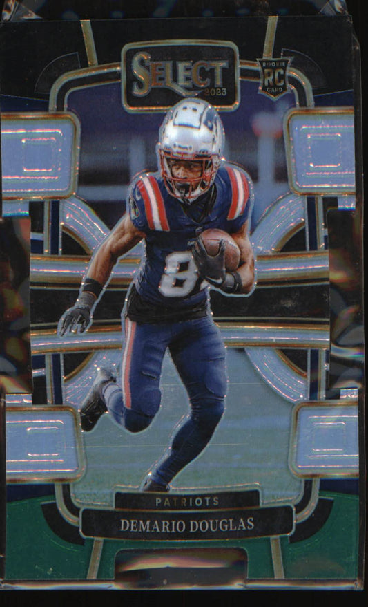 2023 Panini Select Black and Green Prizms Die Cuts #68 Demario Douglas Rookie RC