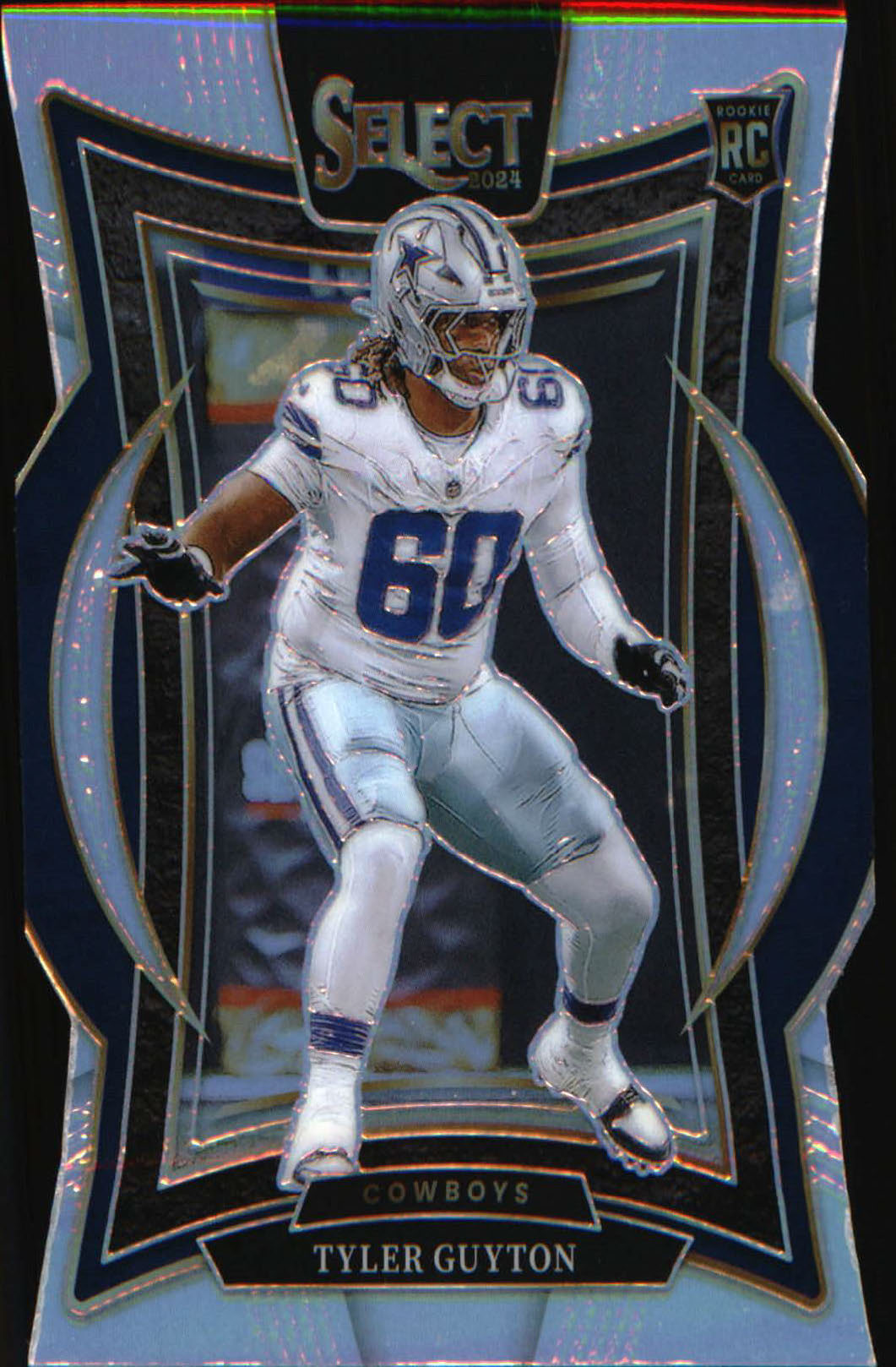 2024 Panini Select Silver Prizm Die Cut #69 Tyler Guyton Rookie RC