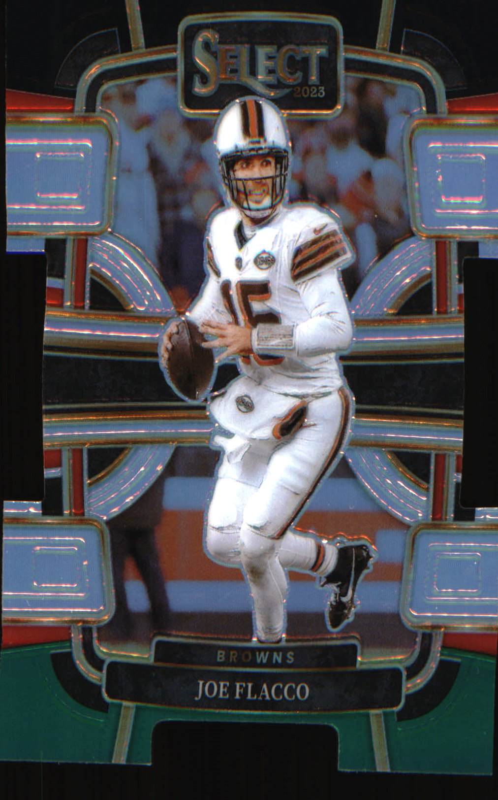 2023 Panini Select Black and Green Prizms Die Cuts #26 Joe Flacco