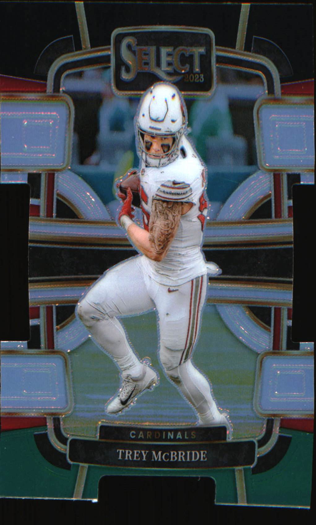 2023 Panini Select Black and Green Prizms Die Cuts #1 Trey McBride