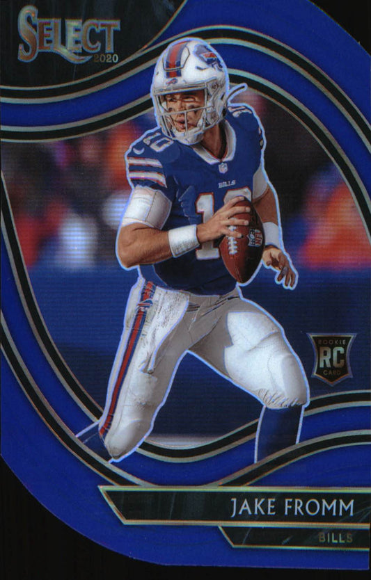 2020 Panini Select Blue Prizm Die Cut #349 Jake Fromm Rookie RC