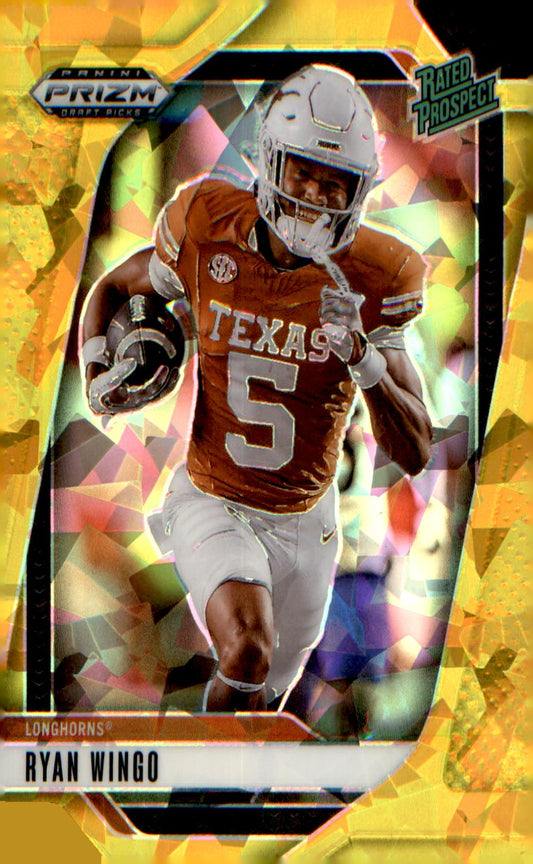 2025 Panini Prizm Draft Picks Prizms Gold Ice #1 Ryan Wingo