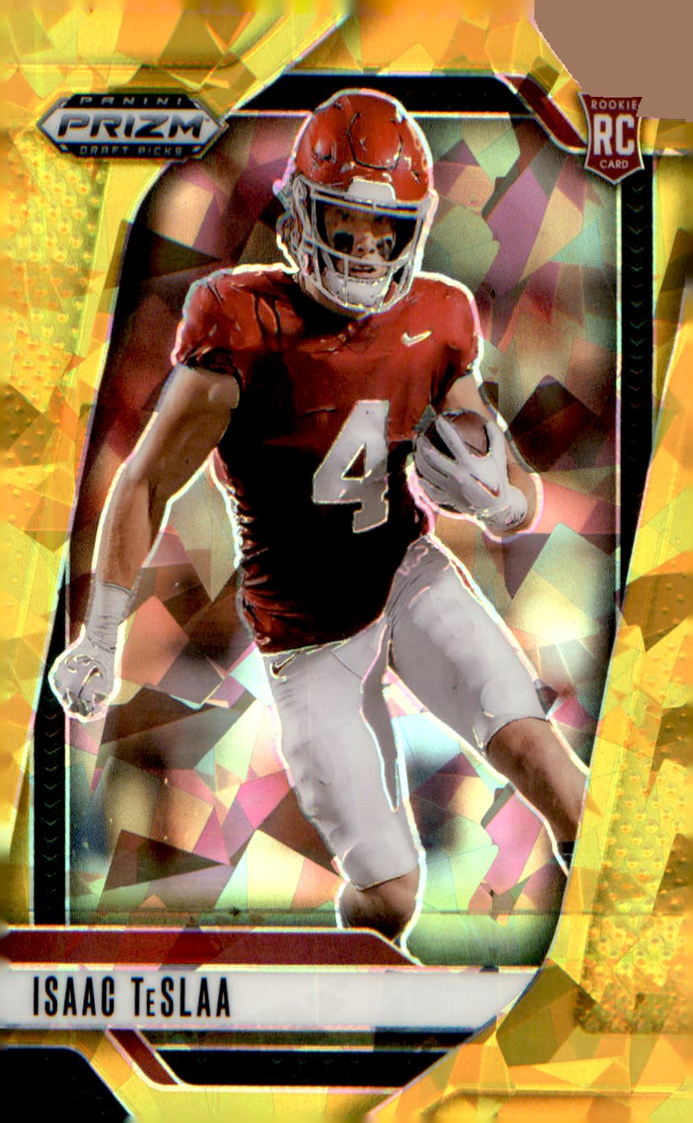 2025 Panini Prizm Draft Picks Prizms Gold Ice #129 Isaac TeSlaa