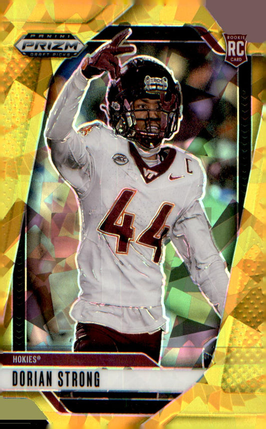 2025 Panini Prizm Draft Picks Prizms Gold Ice #144 Dorian Strong