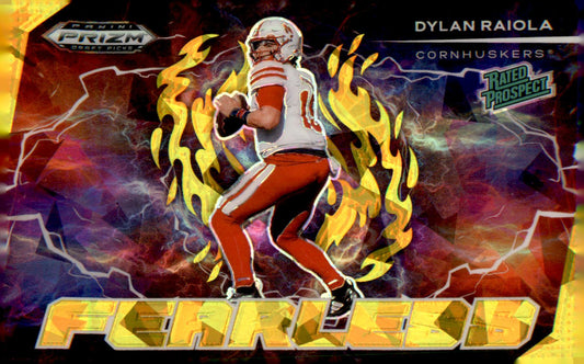 2025 Panini Prizm - Draft Picks Fearless Gold Ice #F-DRA Dylan Raiola