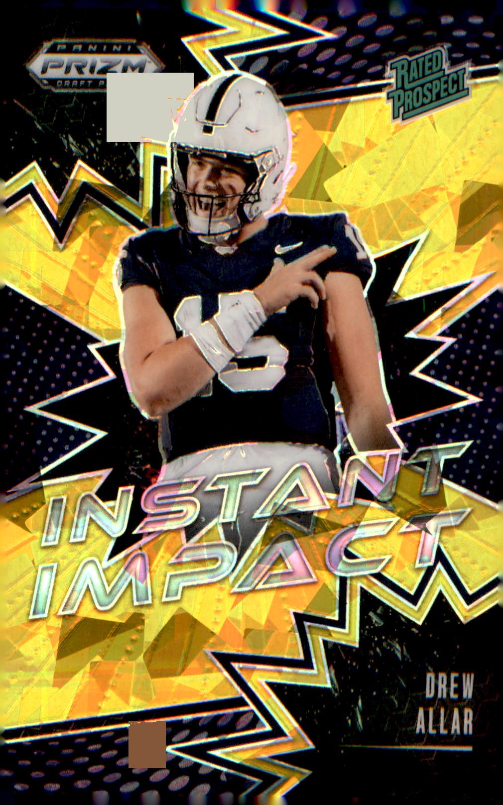 2025 Panini Prizm Draft Picks Instant Impact Gold Ice #II-DAR Drew Allar
