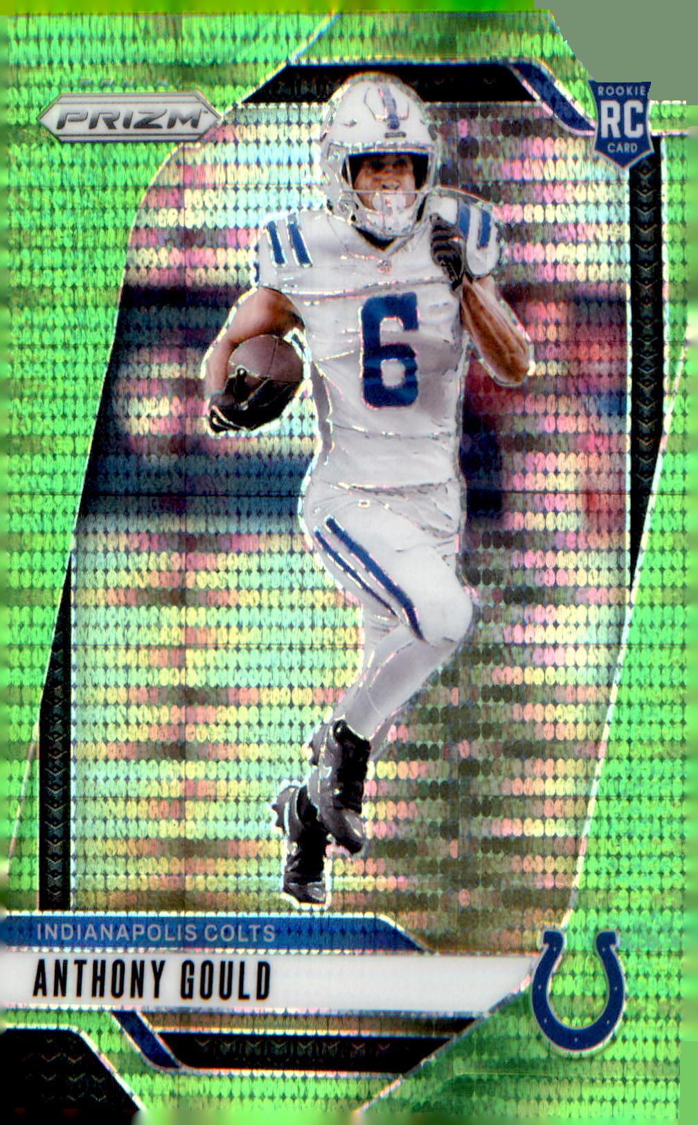 2024 Panini Prizm Neon Green Pulsar #305 Anthony Gould Rookie RC