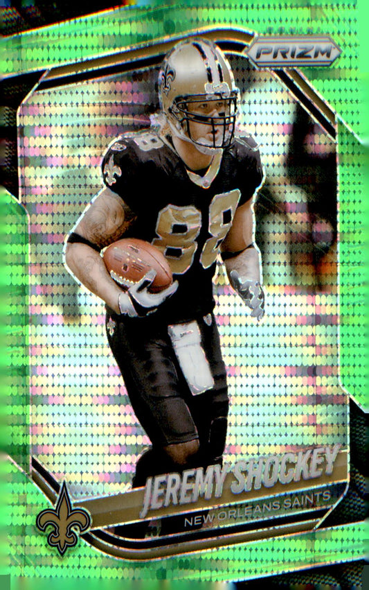 2025 Panini Prizm Neon Green Pulsar #200 Jeremy Shockey