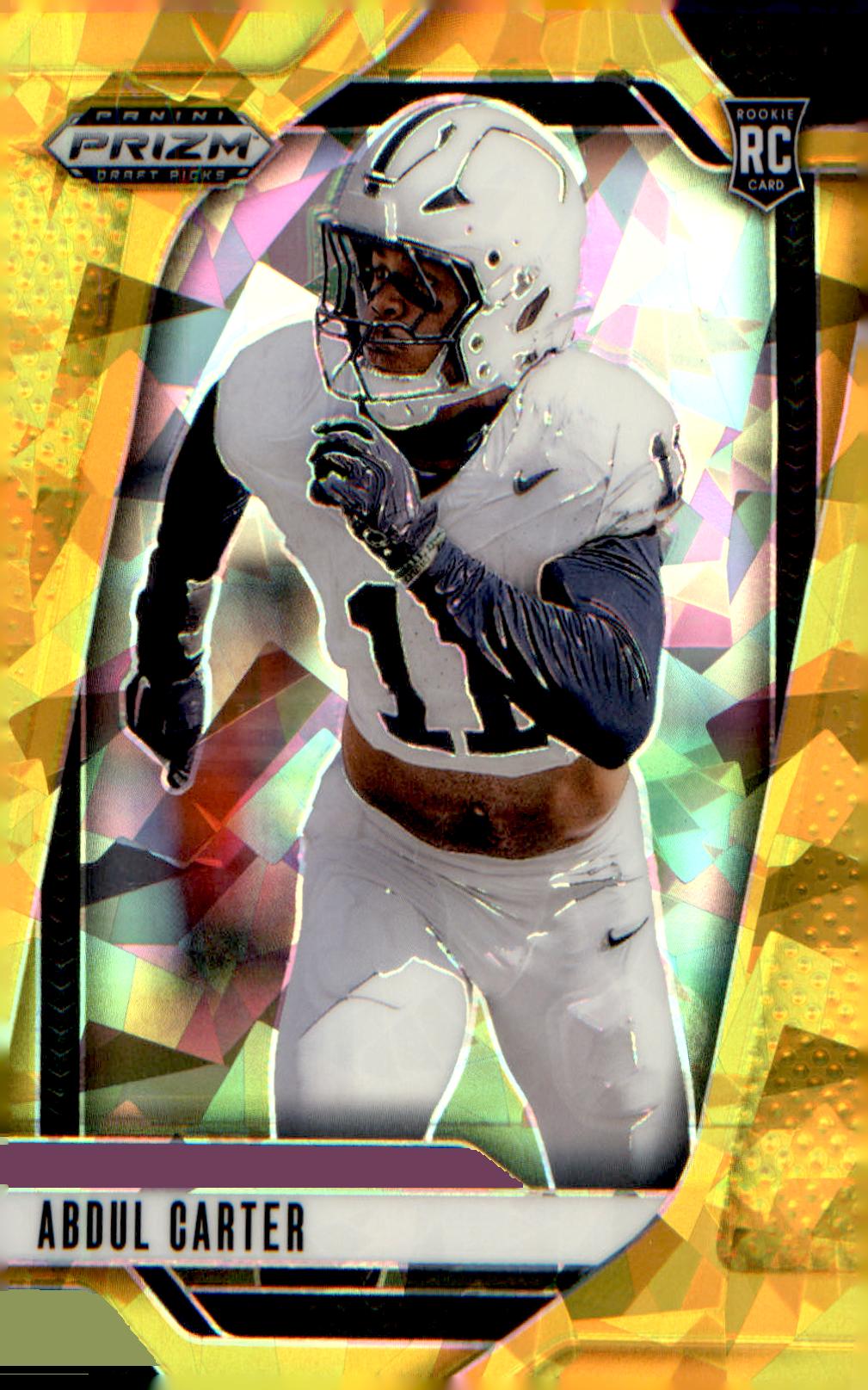 2025 Panini Prizm Draft Picks Prizms Gold Ice #102 Abdul Carter