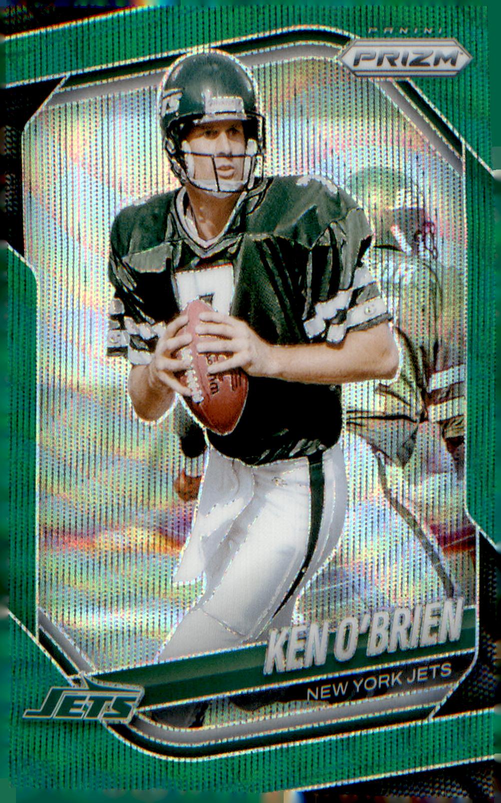 2025 Panini Prizm Green Wave #185 Ken O'Brien