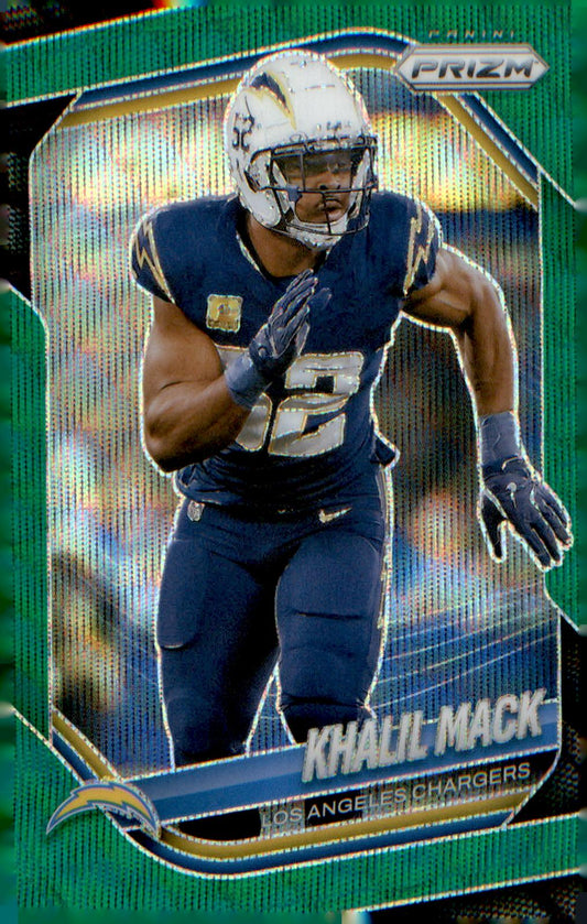 2025 Panini Prizm Green Wave #161 Khalil Mack