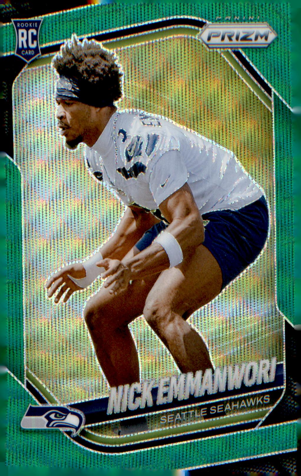 2025 Panini Prizm Green Wave #320 Nick Emmanwori Rookie RC