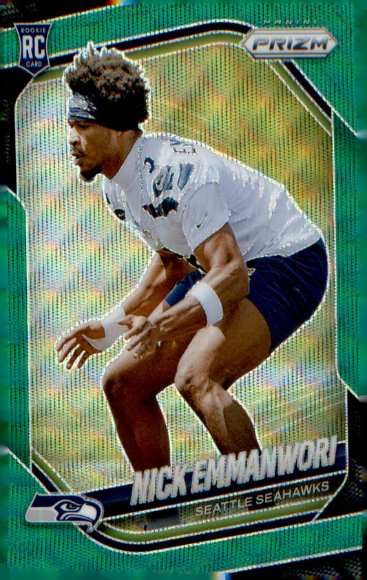2025 Panini Prizm Green Wave #320 Nick Emmanwori Rookie RC