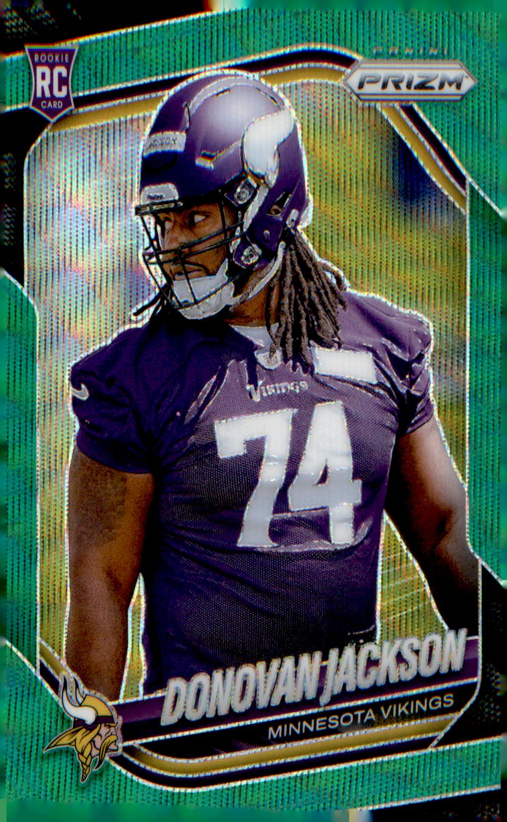 2025 Panini Prizm Green Wave #358 Donovan Jackson