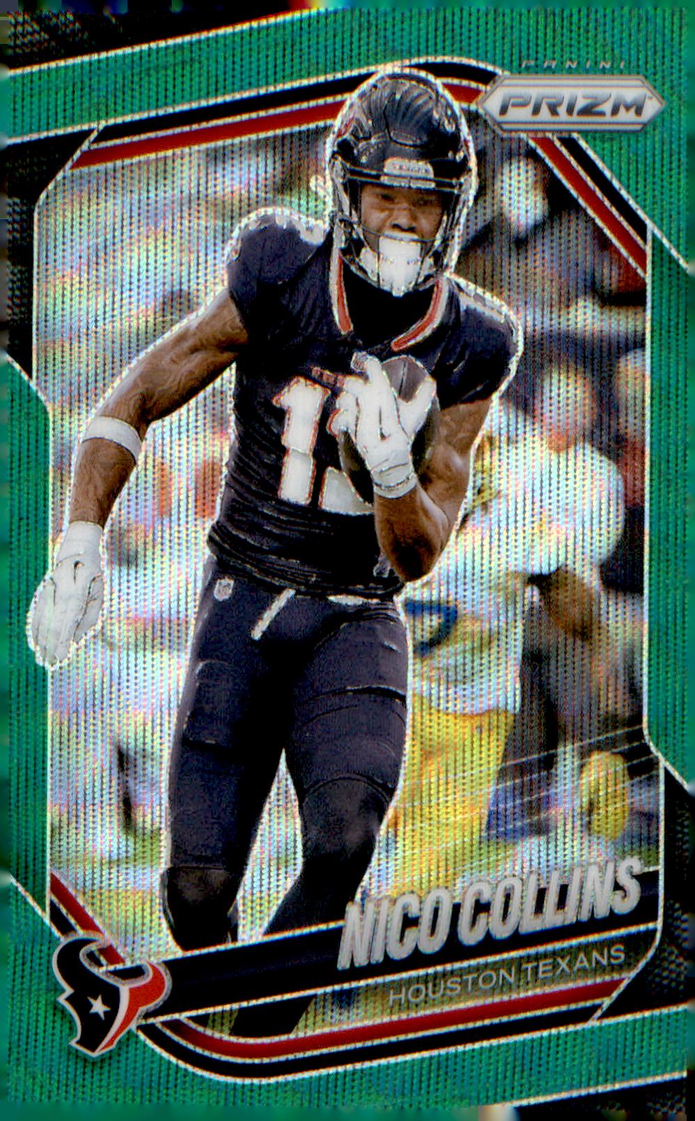 2025 Panini Prizm Green Wave #231 Nico Collins
