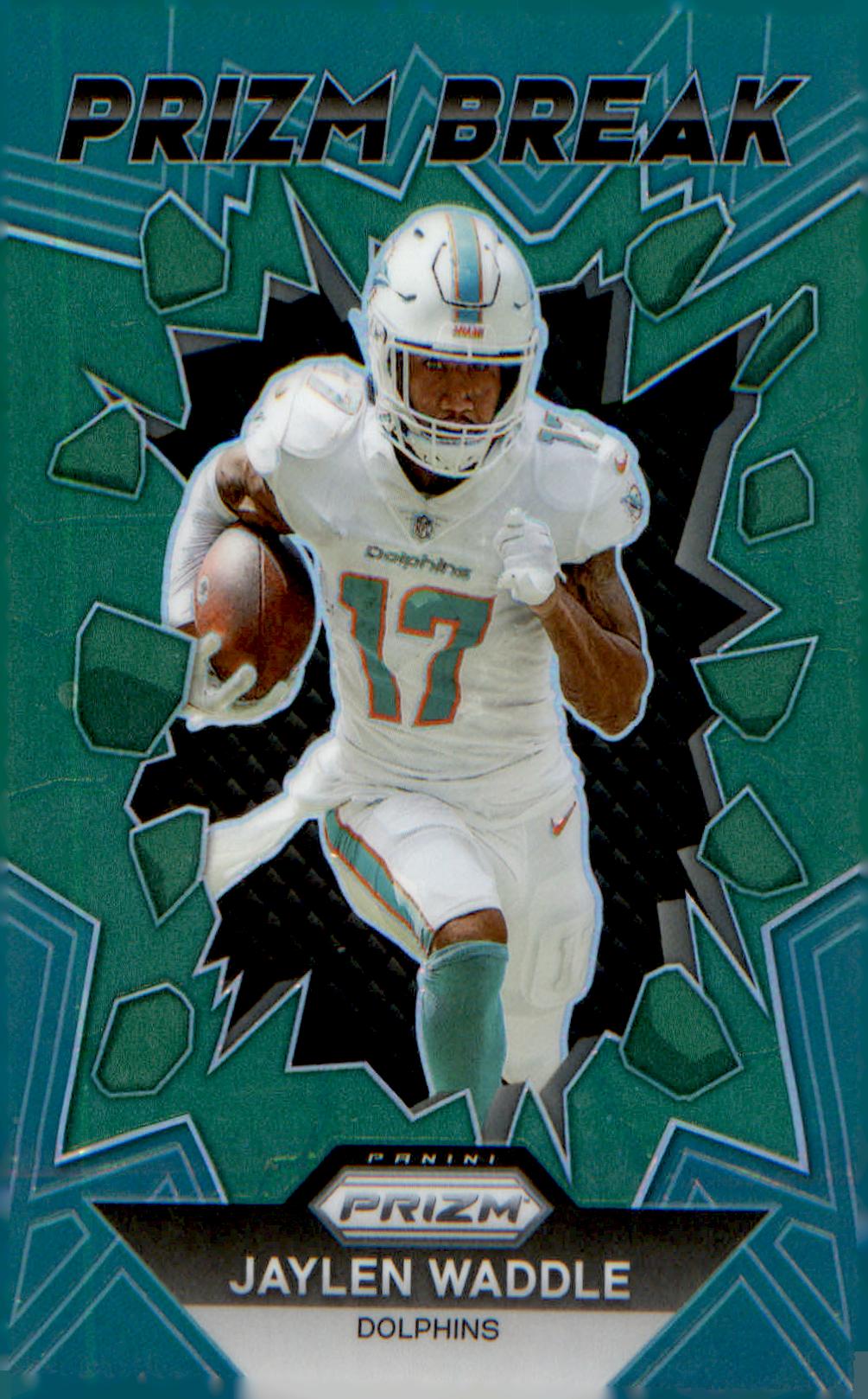 2023 Panini Prizm Prizm Break Prizms Green #PB-7 Jaylen Waddle