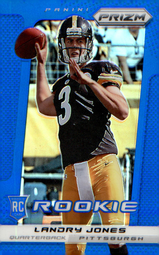2013 Panini Prizm Prizms Blue #258 Landry Jones Rookie RC