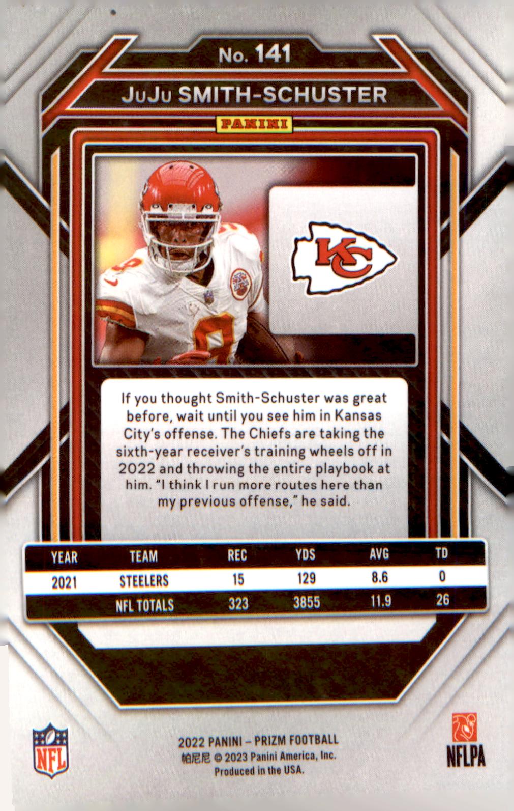 2022 Panini Prizm #141 JuJu Smith-Schuster