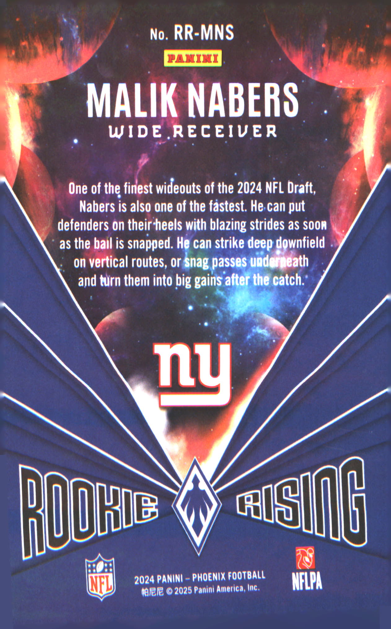 2024 Panini Phoenix Rookie Rising Wave #RR-MNS Malik Nabers