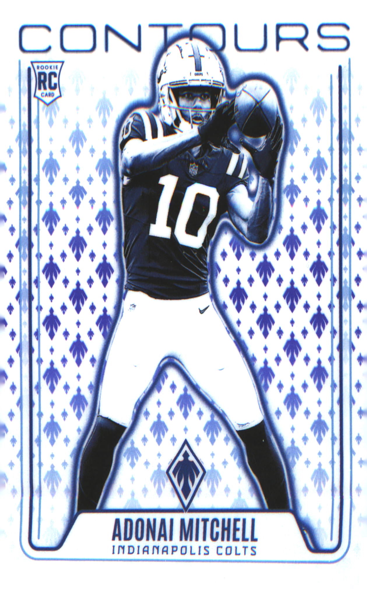2024 Panini Phoenix Contours Purple #CON-AML Adonai Mitchell