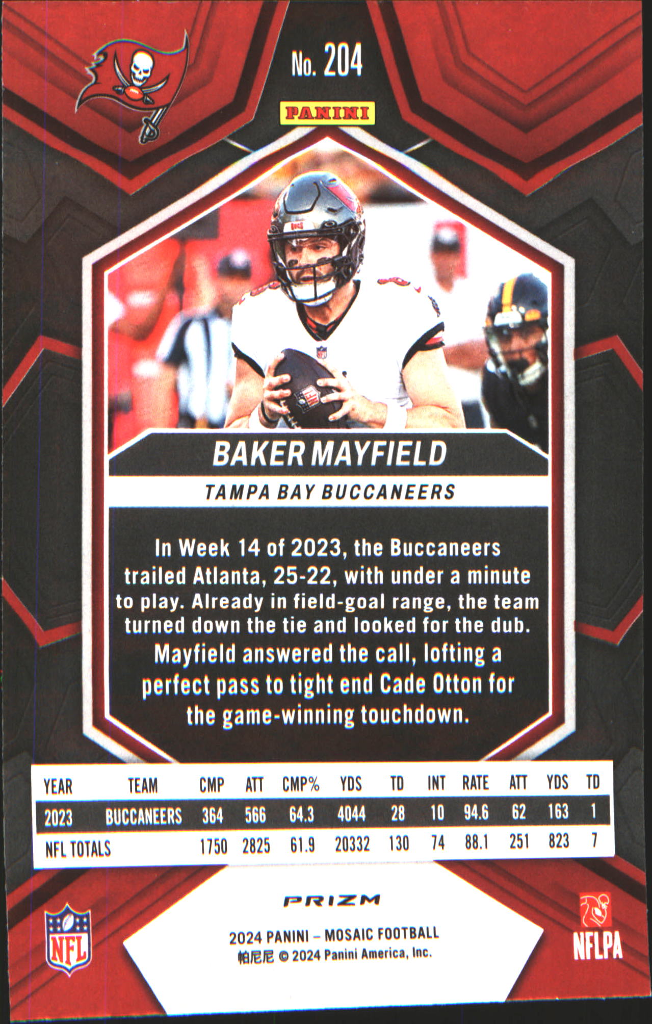 2024 Panini Mosaic #204 Baker Mayfield