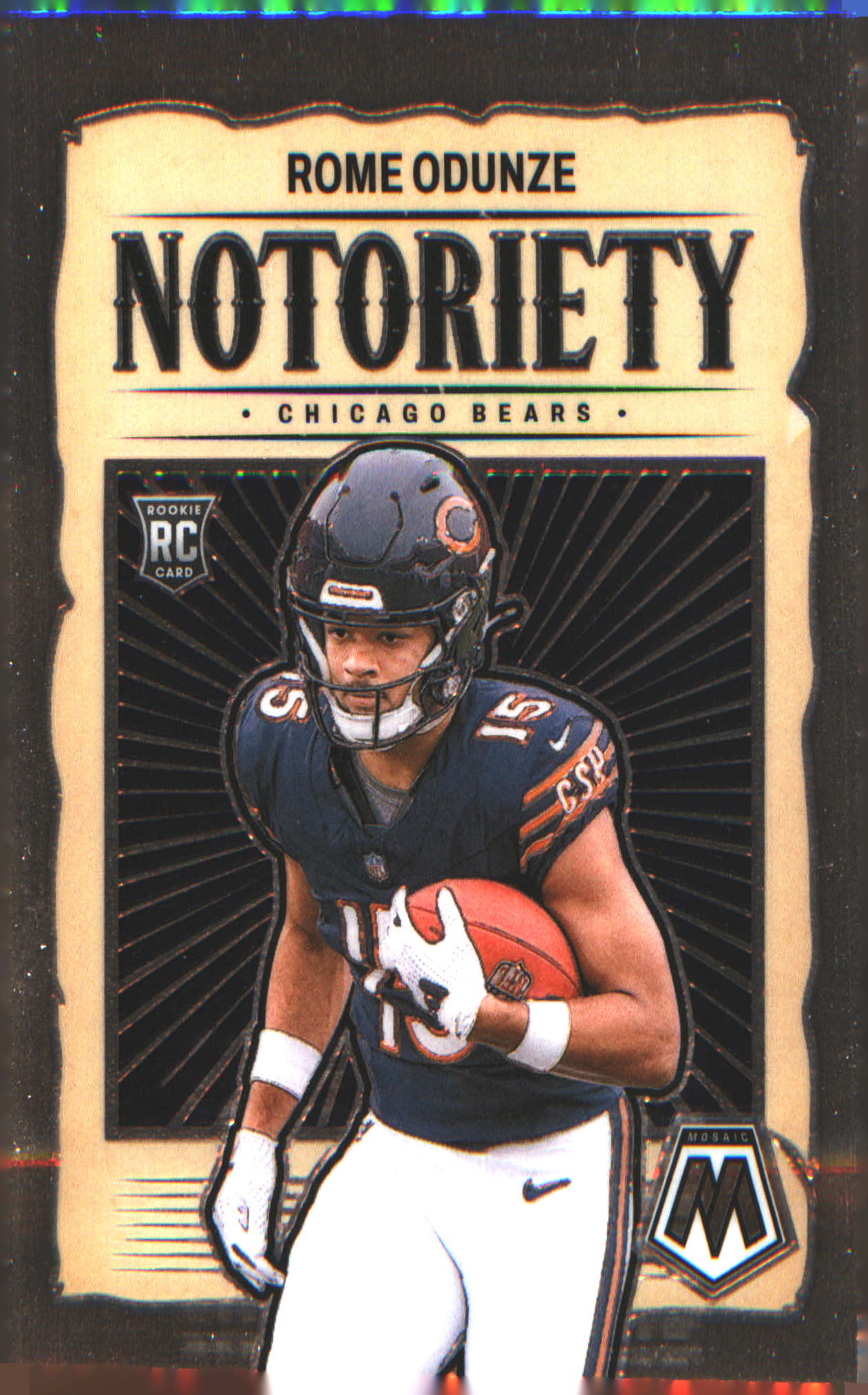 2024 Panini Mosaic Notoriety #24 Rome Odunze