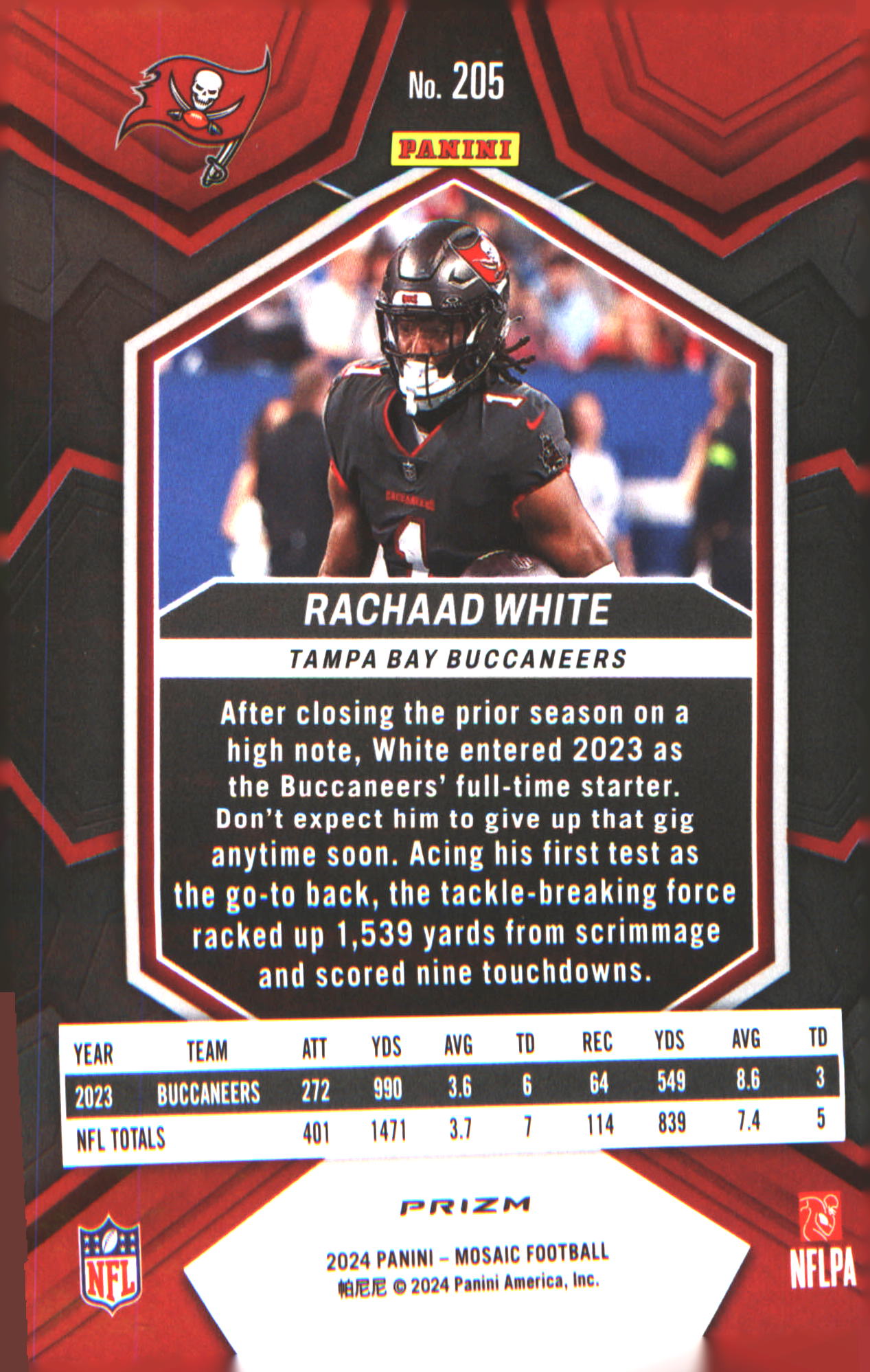 2024 Panini Mosaic Mosaic #205 Rachaad White