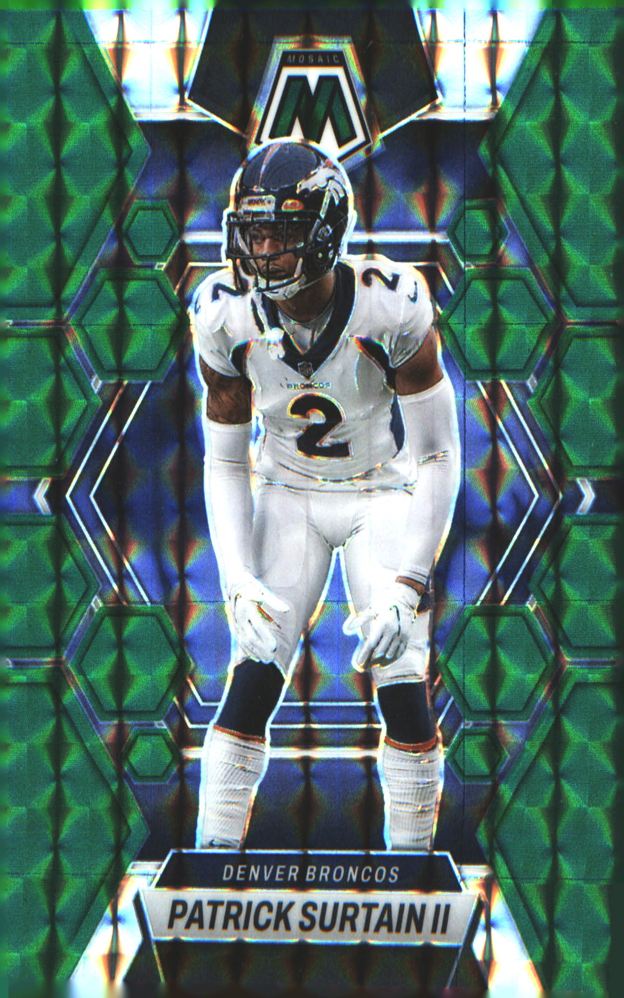 2023 Panini Mosaic Green Mosaic #69 Patrick Surtain II