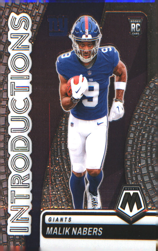 2024 Panini Mosaic Introductions #4 Malik Nabers