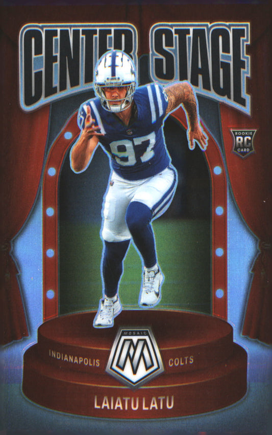 2024 Panini Mosaic Center Stage Silver #7 Laiatu Latu