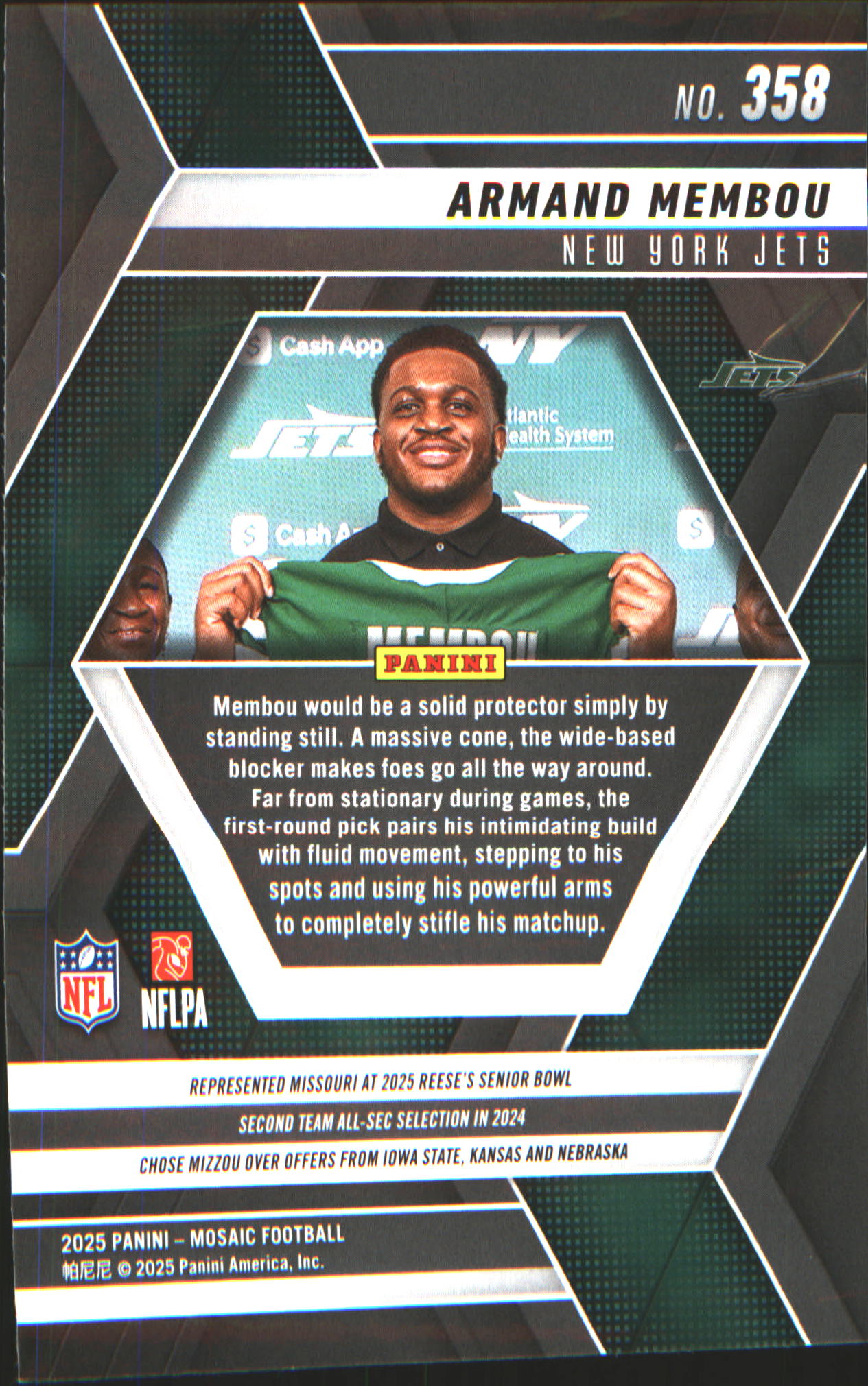 2025 Panini Mosaic Mosaic #358 Armand Membou Rookie RC