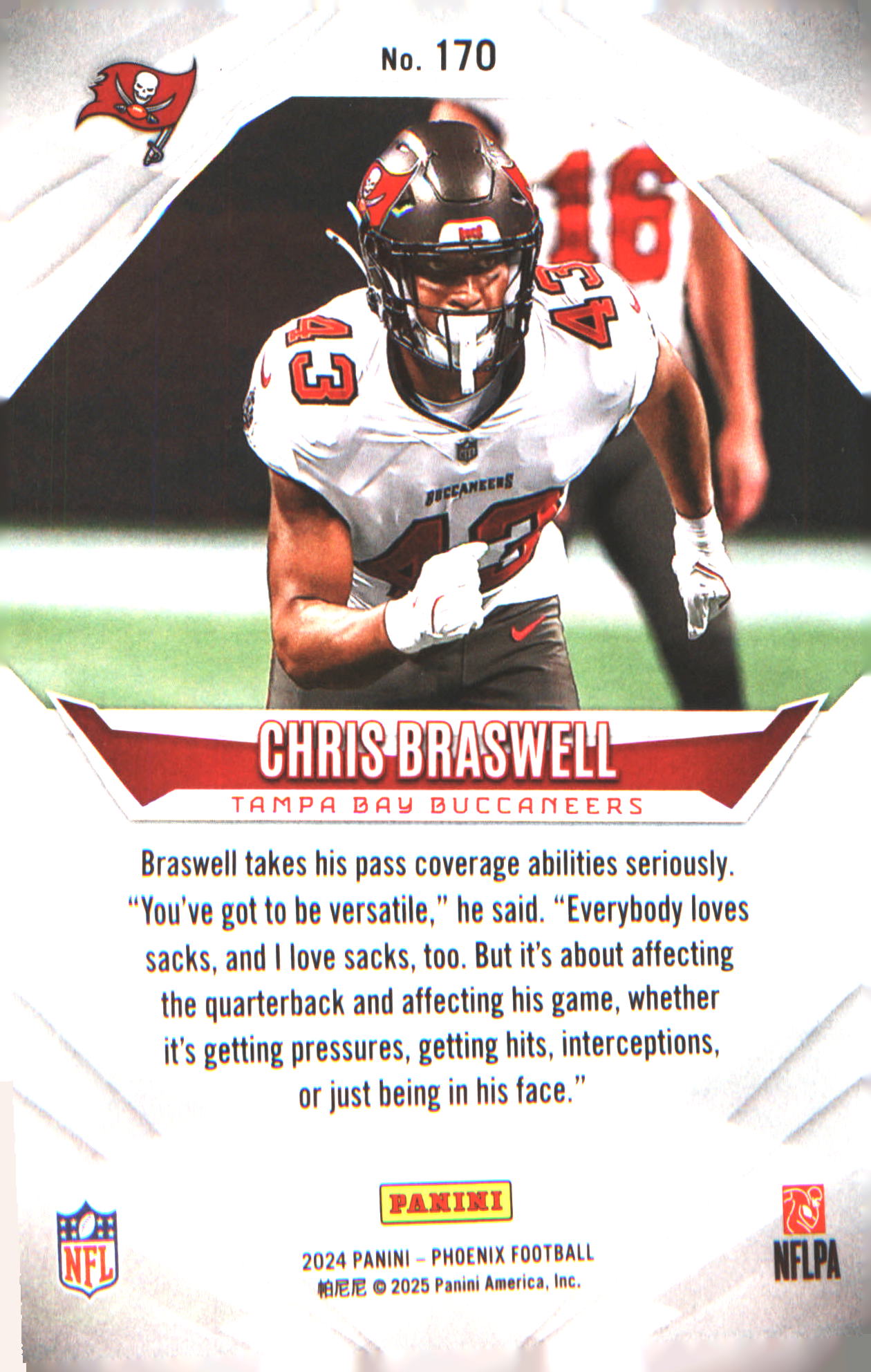 2024 Panini Phoenix #170 Chris Braswell Rookie RC