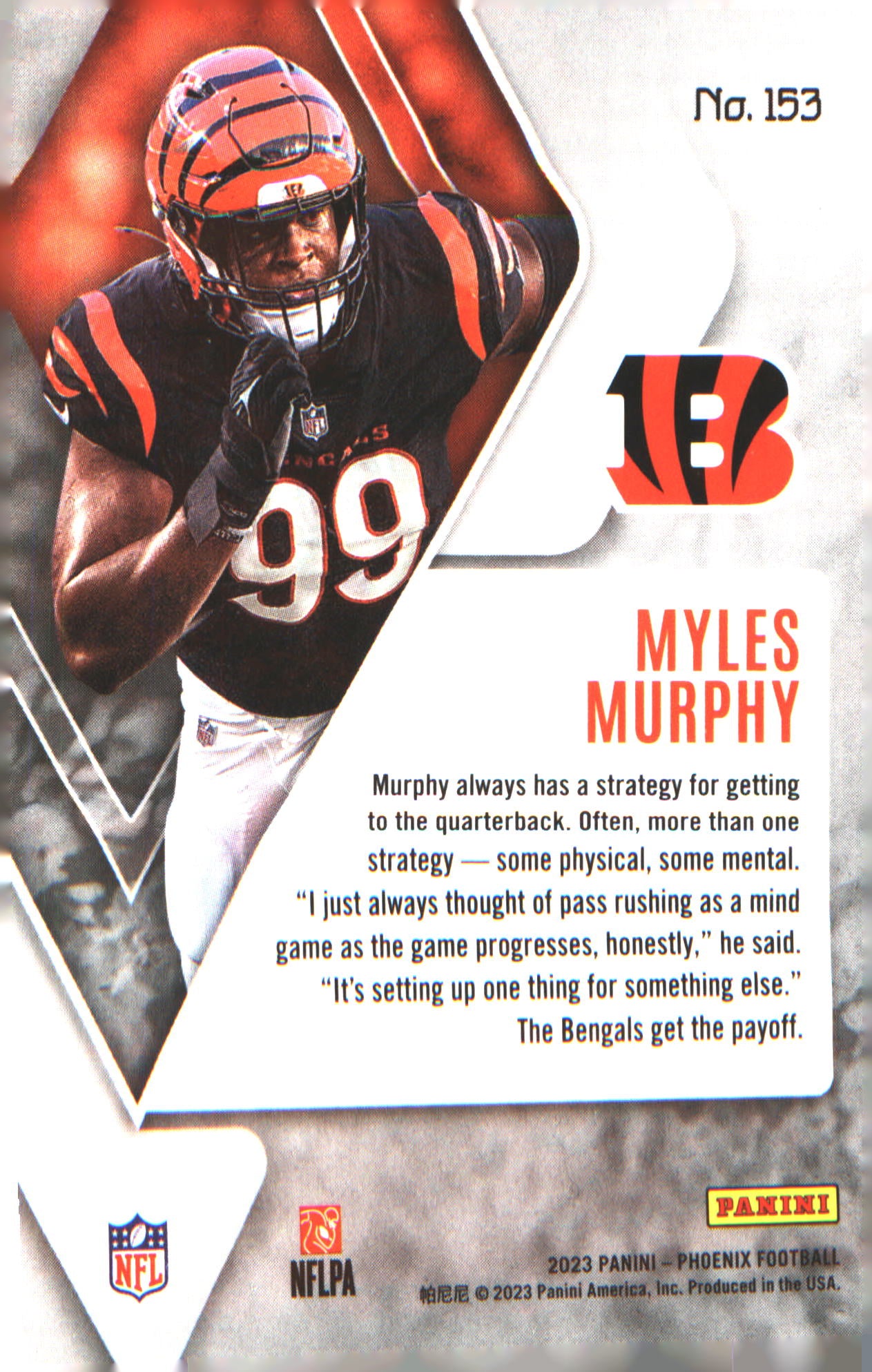 2023 Panini Phoenix #153 Myles Murphy Rookie RC