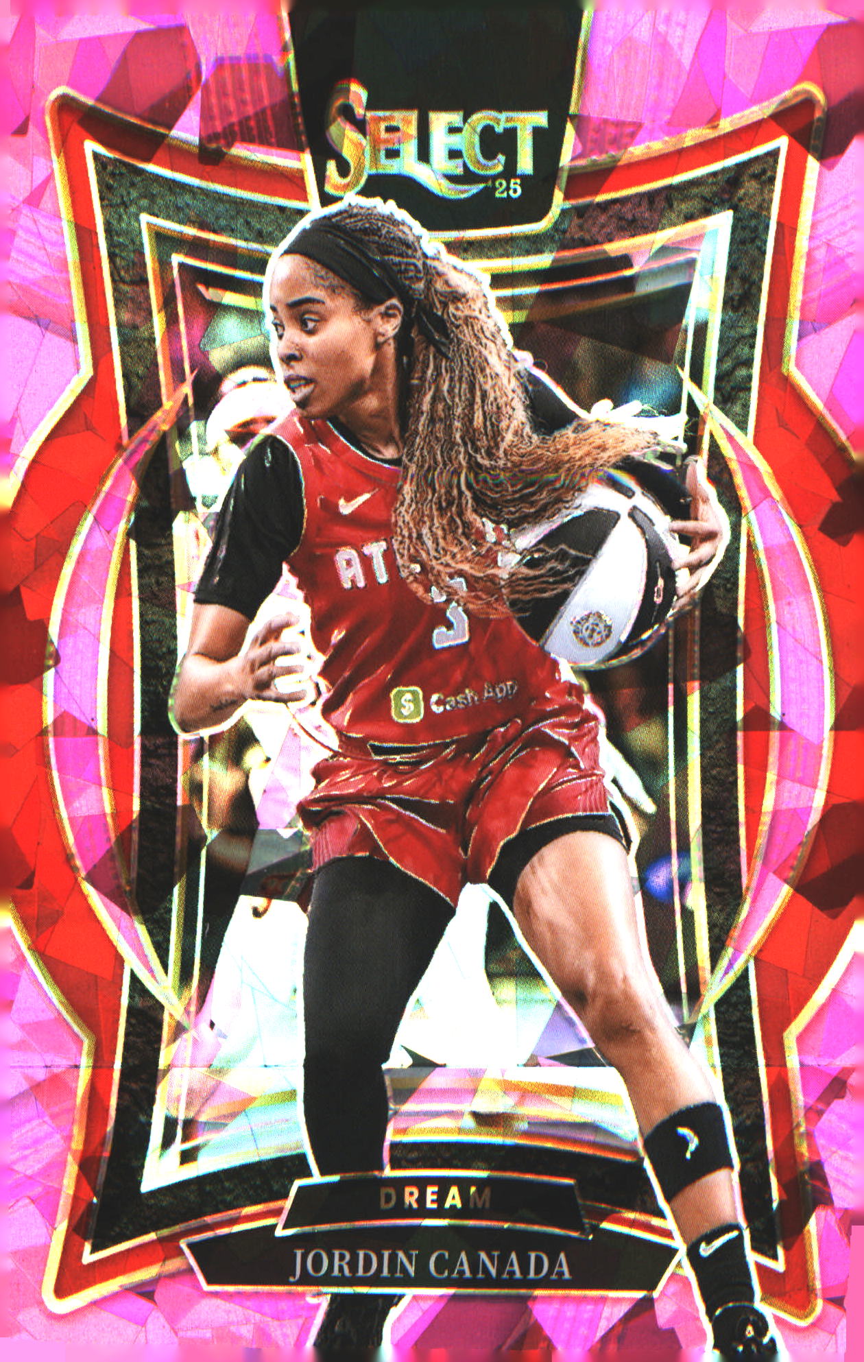 2025 Panini WNBA Select Pink Ice Prizm #62 Jordan Canada