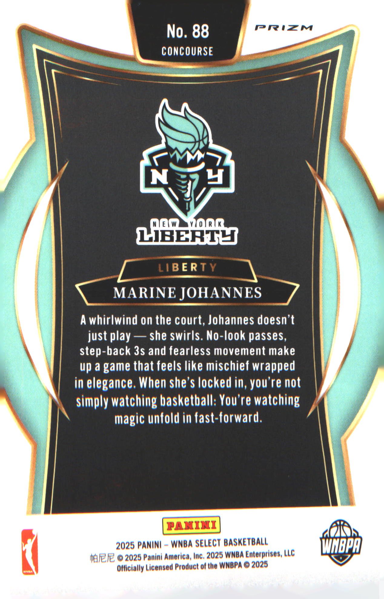 2025 Panini WNBA Select #88 Marine Johannes