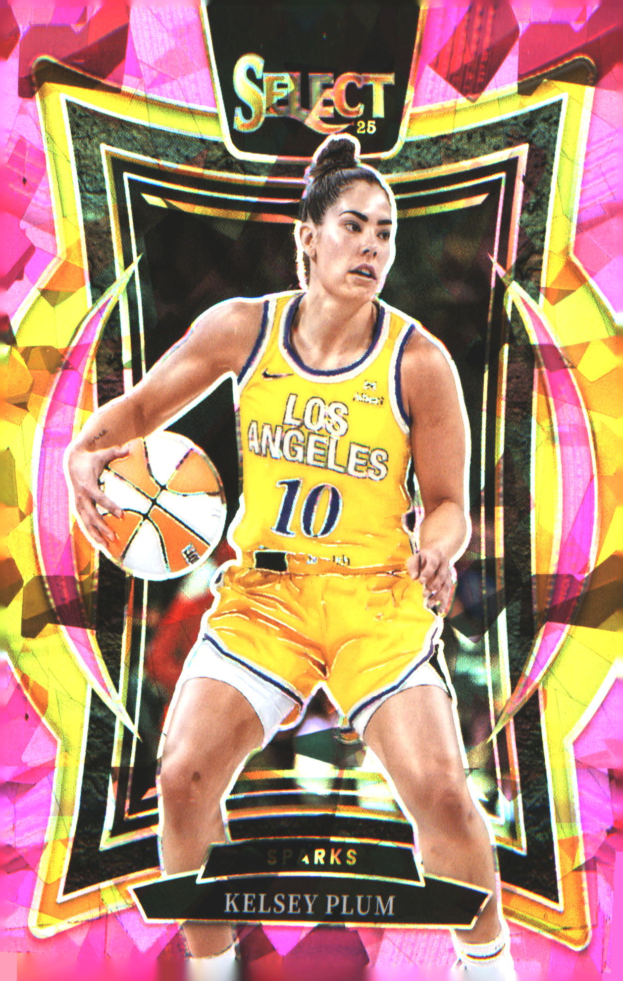 2025 Panini Select WNBA Pink Ice Prizms #31 Kelsey Plum
