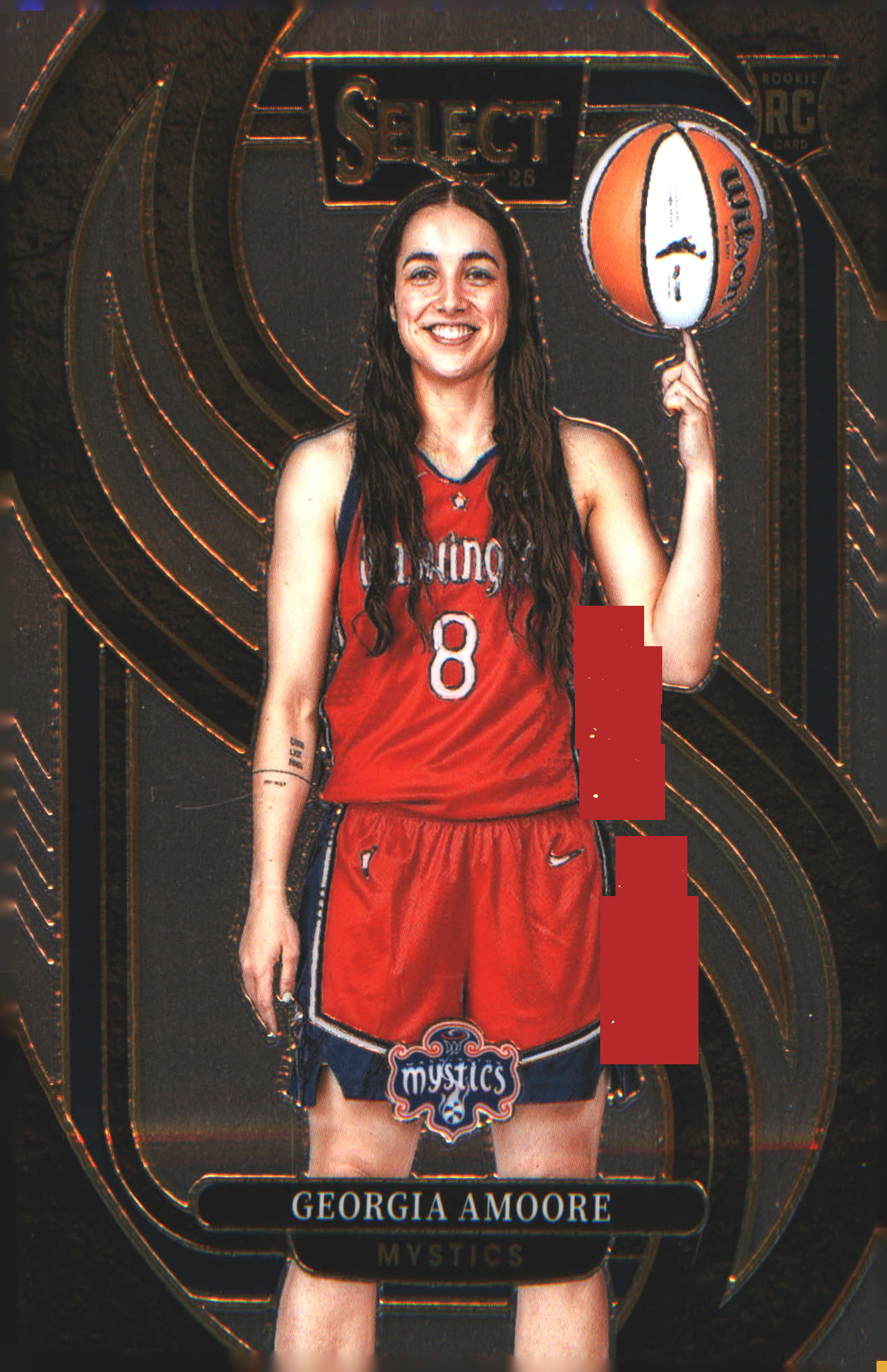 2025 Panini Select WNBA #165 Premier Level Georgia Amoore