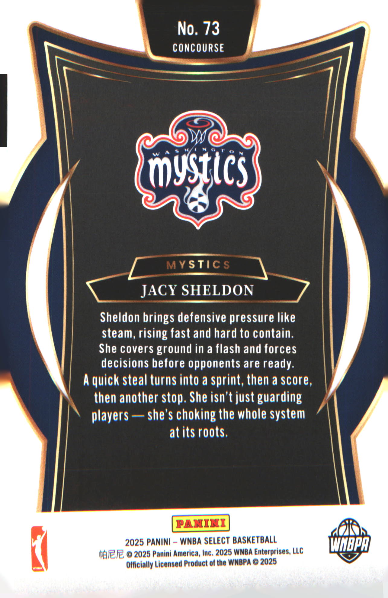 2025 Panini Select WNBA #73 Jacy Sheldon