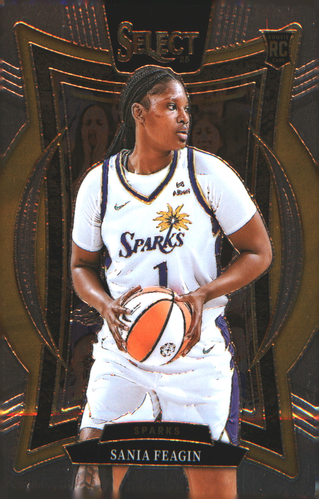 2025 Panini Select WNBA #20 Sania Feagin Rookie RC