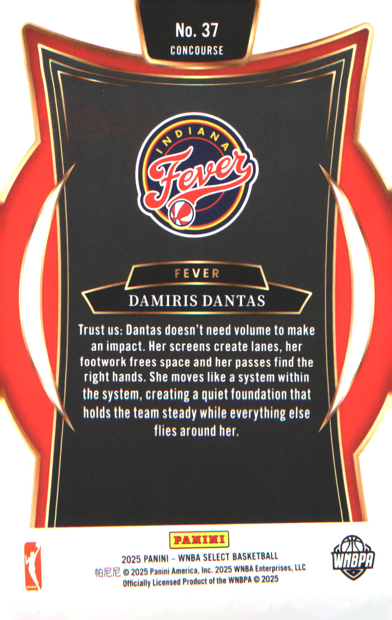 2025 Panini Select WNBA #37 Damiris Dantas