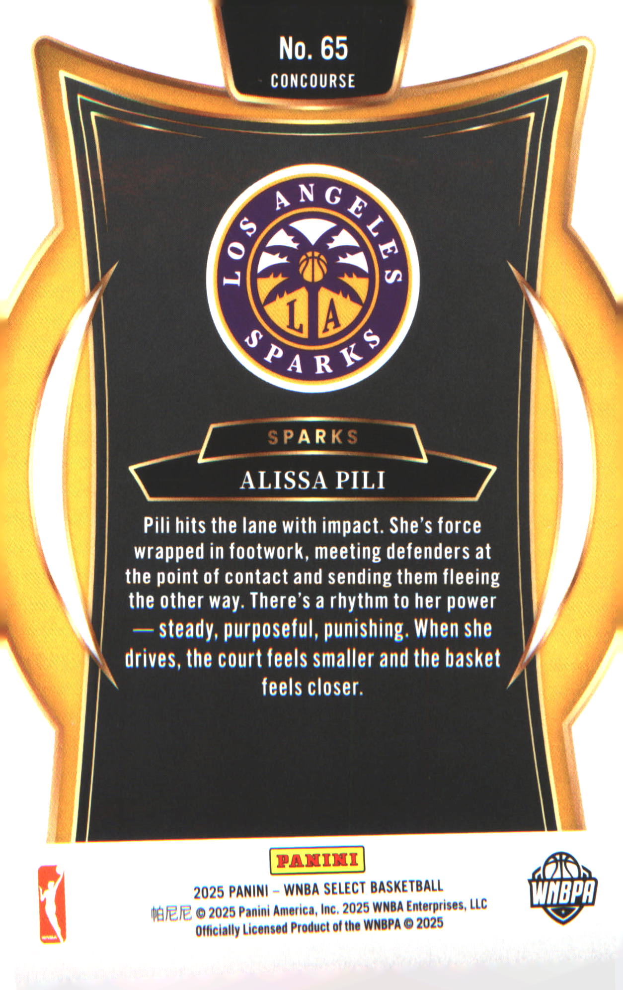 2025 Panini Select WNBA #65 Alissa Pili