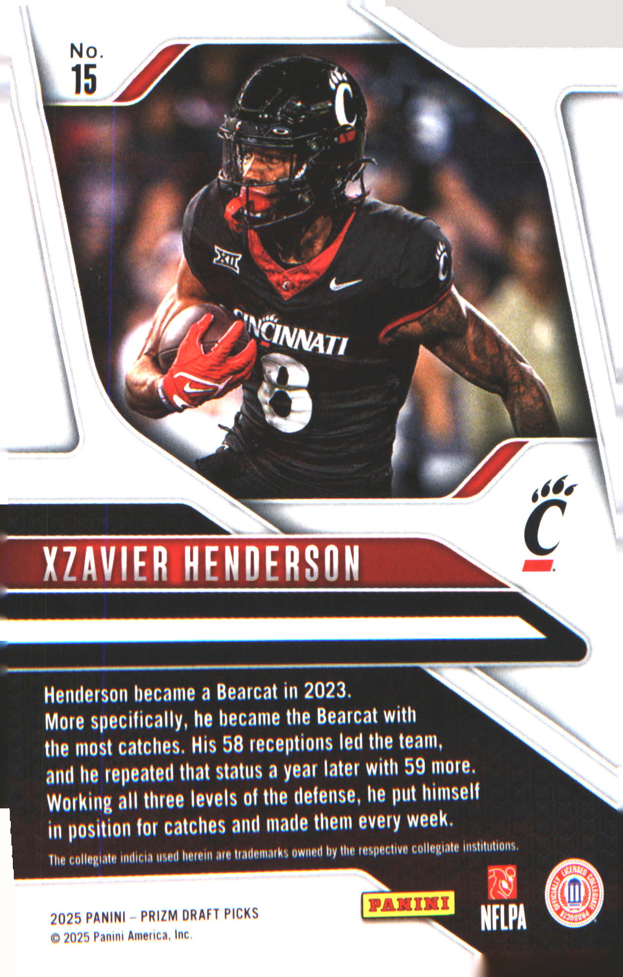 2025 Panini Prizm Draft Picks #15 Xzavier Henderson