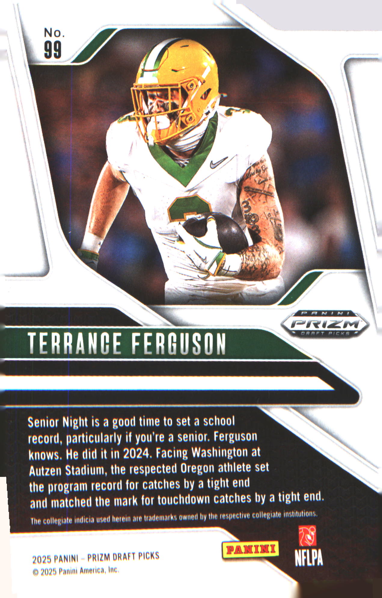 2025 Panini Prizm Draft Picks #99 Terrance Ferguson
