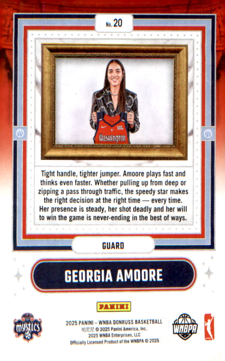2025 Donruss WNBA Franchise Features #20 Georgia Amoore
