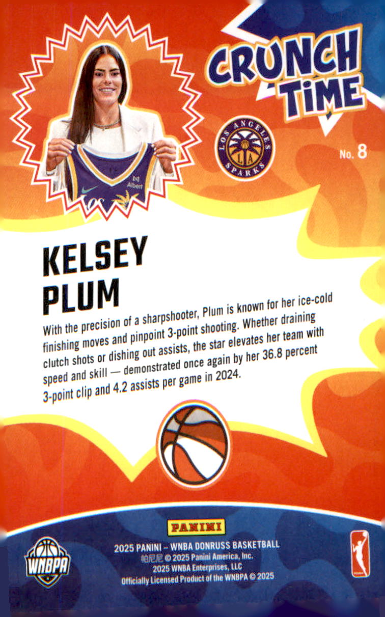 2025 Donruss WNBA Crunch Time #8 Kelsey Plum