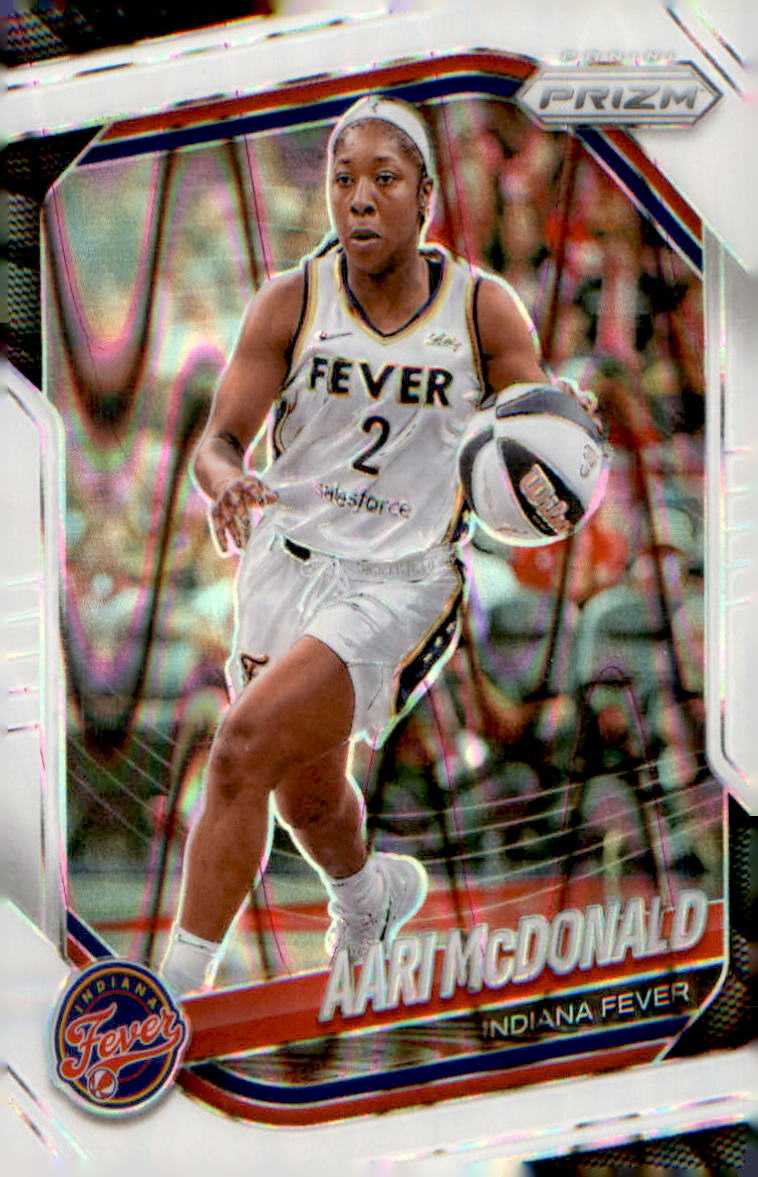 2025 Panini Prizm WNBA White Seismic Prizms #10 Aari McDonald