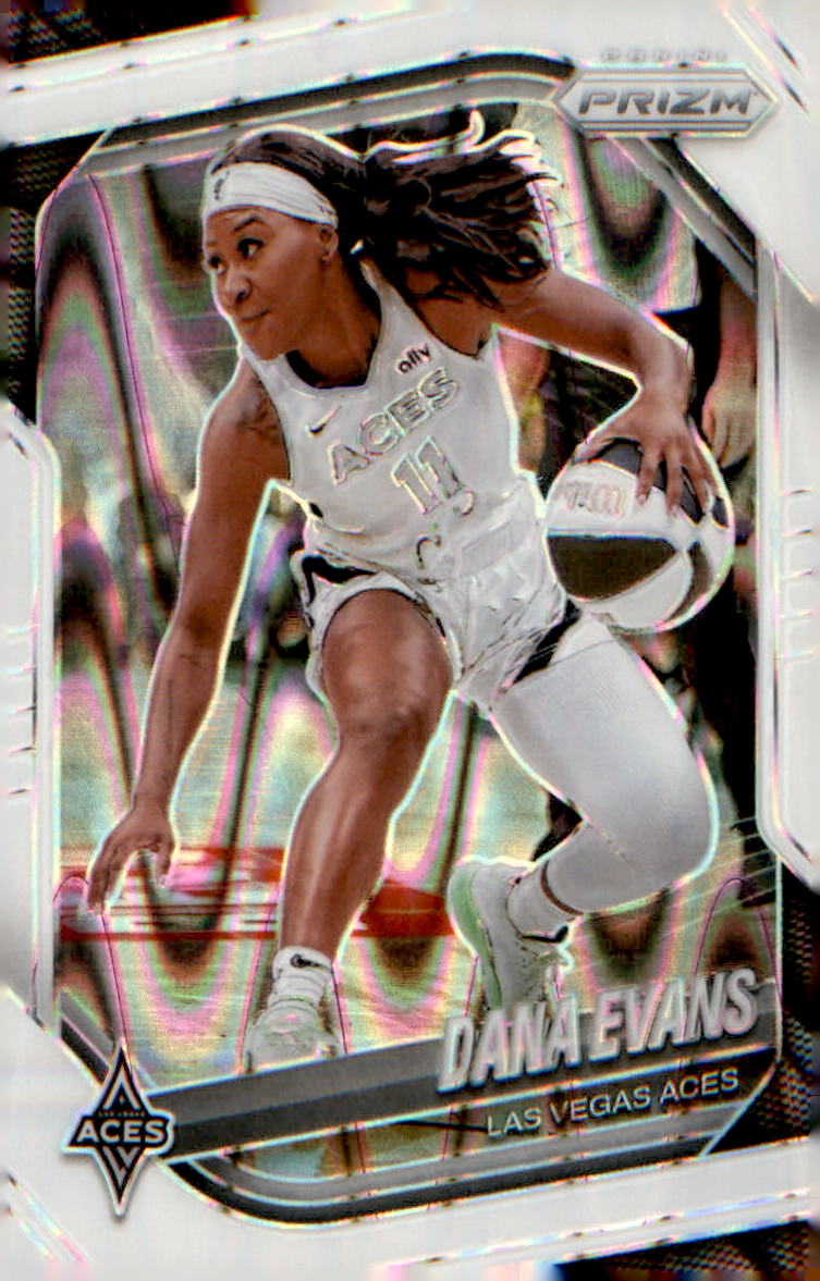 2025 Panini Prizm WNBA White Seismic Prizms #33 Dana Evans