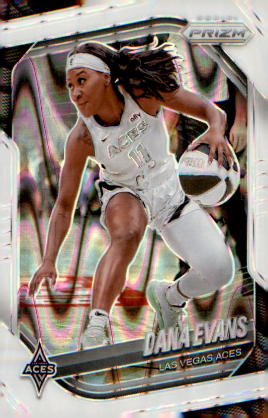 2025 Panini Prizm WNBA White Seismic Prizms #33 Dana Evans